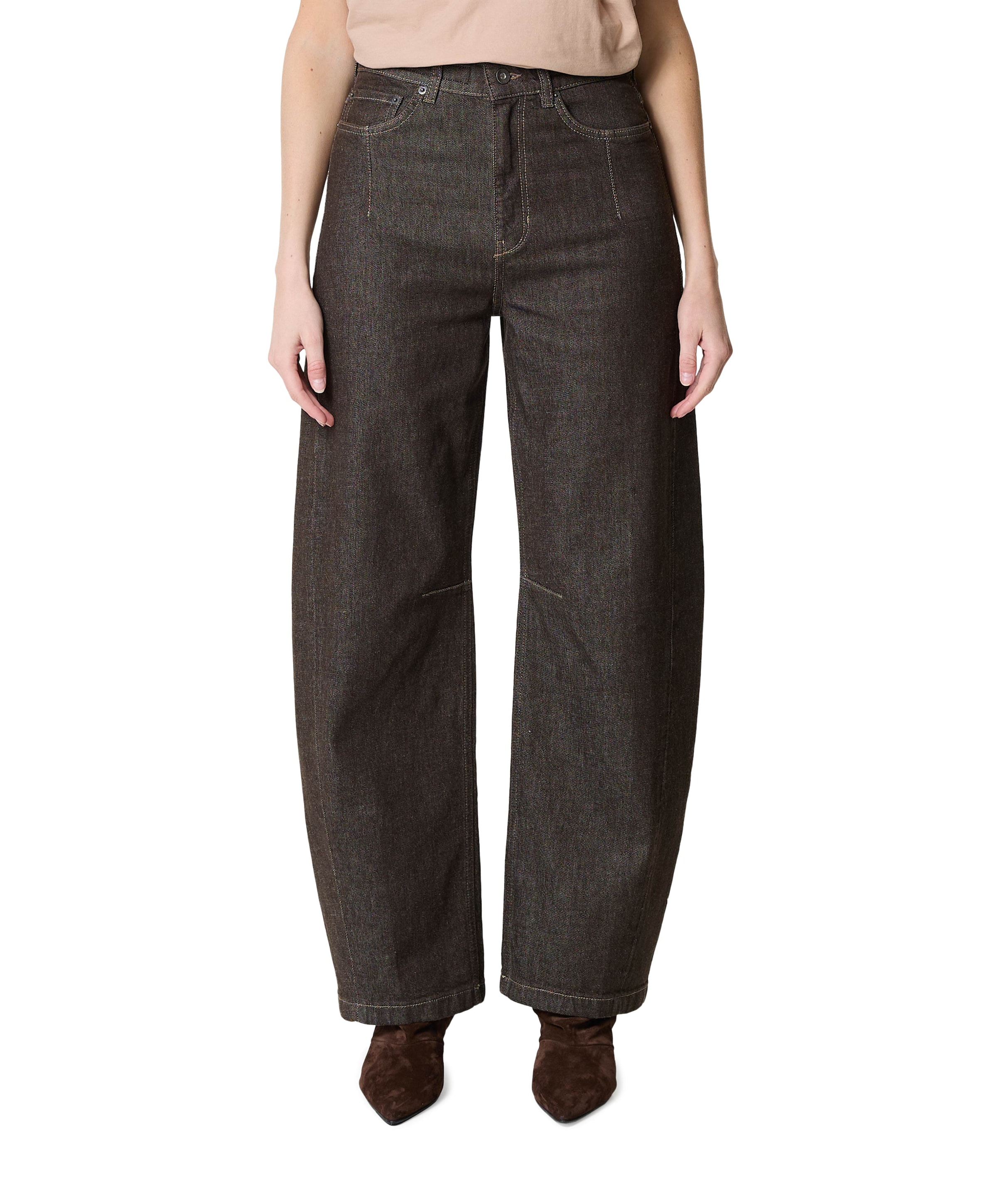 Drykorn Liable dames jeans bruin