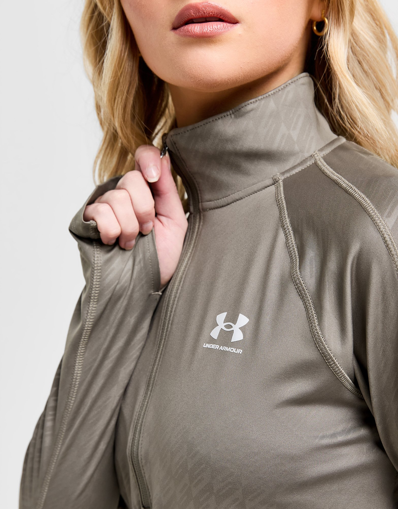 Under Armour Haut Zippé Imprimé Emboss Femme