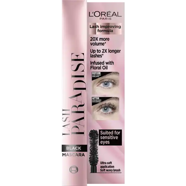 Lash Paradise Mascara + Lumi Enhancer + Lipgloss + Beauty Bag Geschenkset