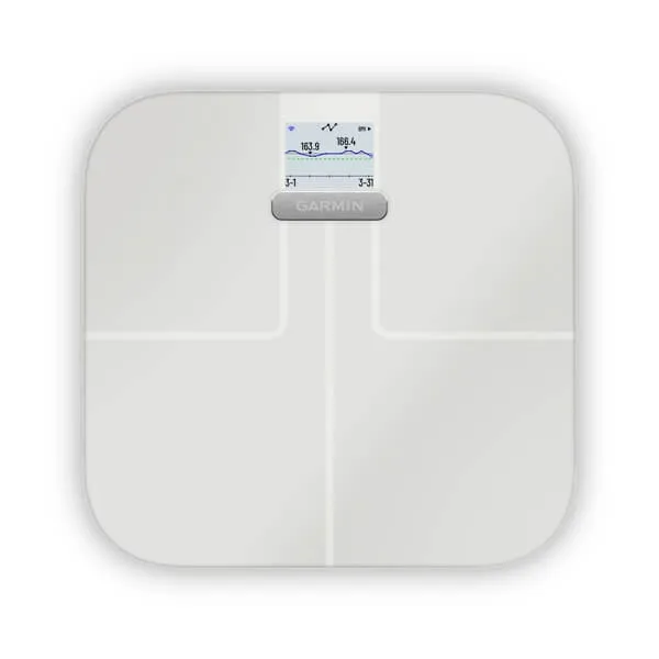 Garmin Index S2 Smart Scale, Intl, White, 1 pack White