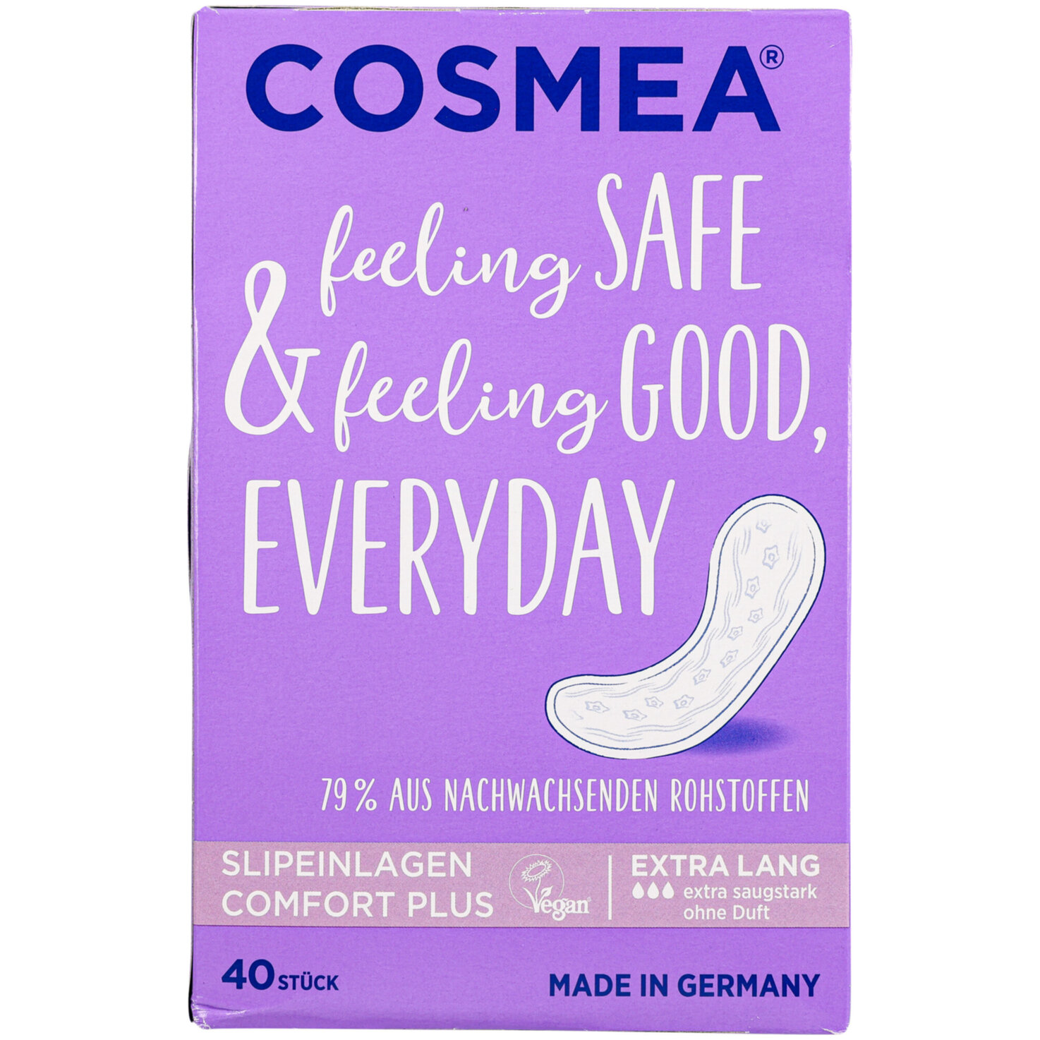 COSMEA Slipeinlagen Extra Lang 40 Stücke