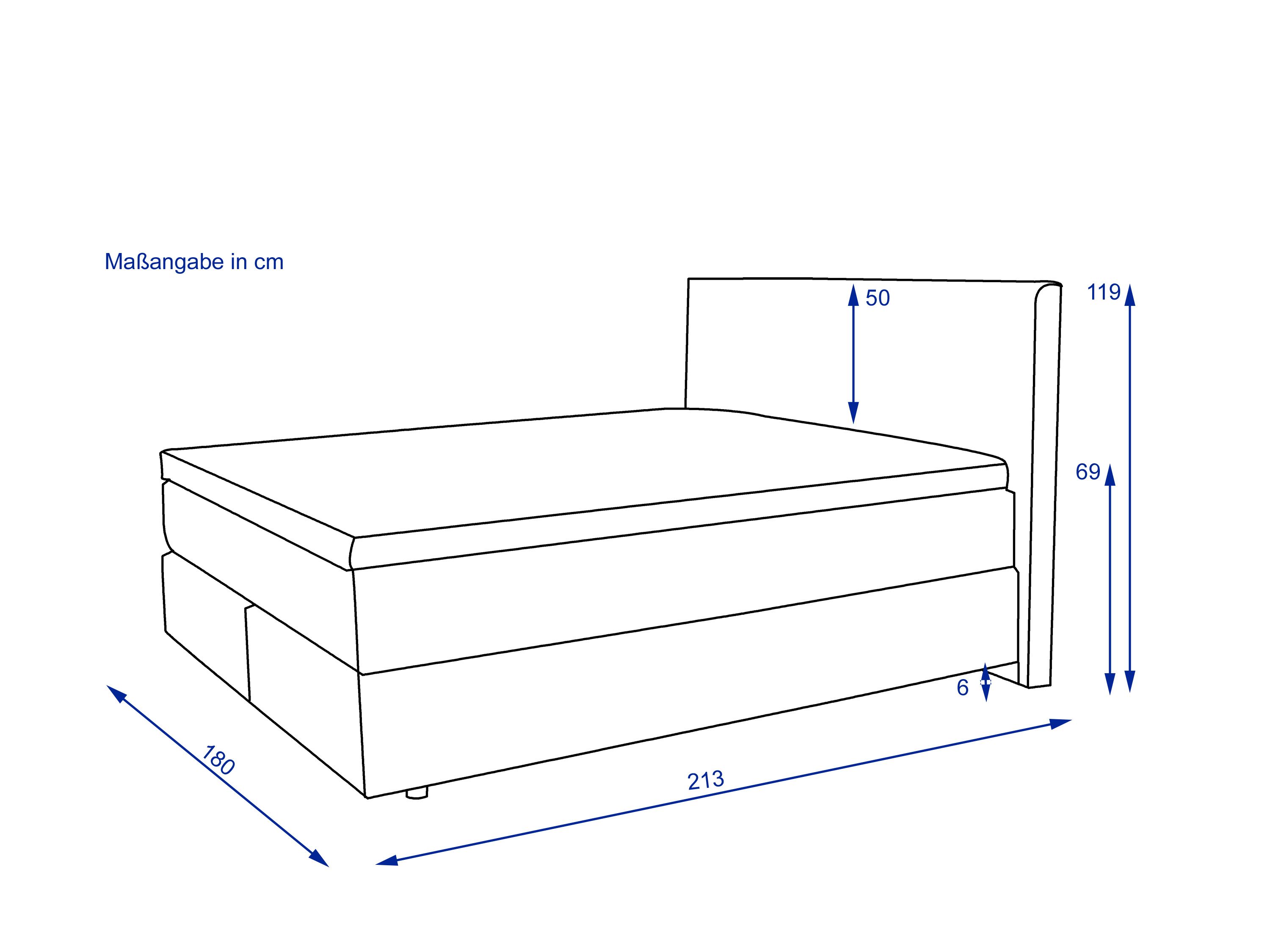 Boxspringbett vito ASETTO