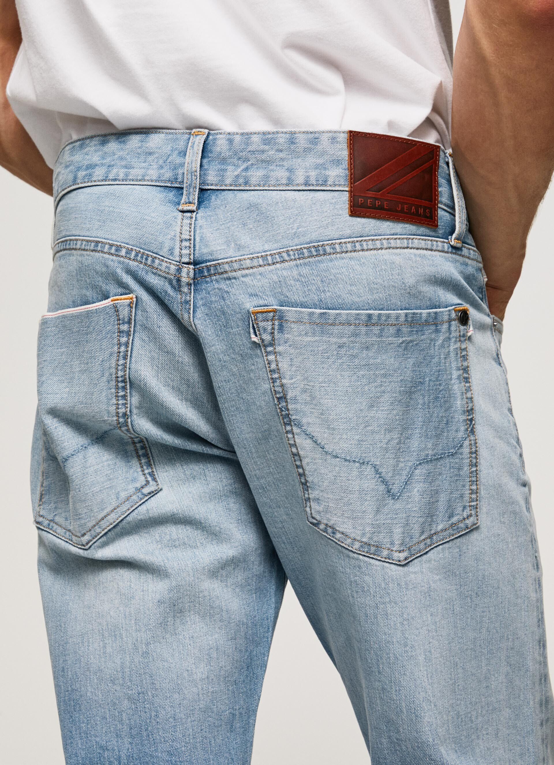 Calça jeans Stanley, corte e cintura regulares - jeans