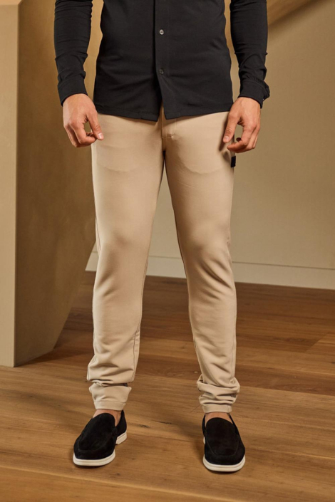 Malelions taupe heren broek
