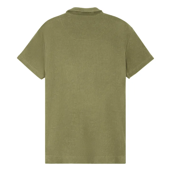 OAS Polo Eponge Terry | Vert olive