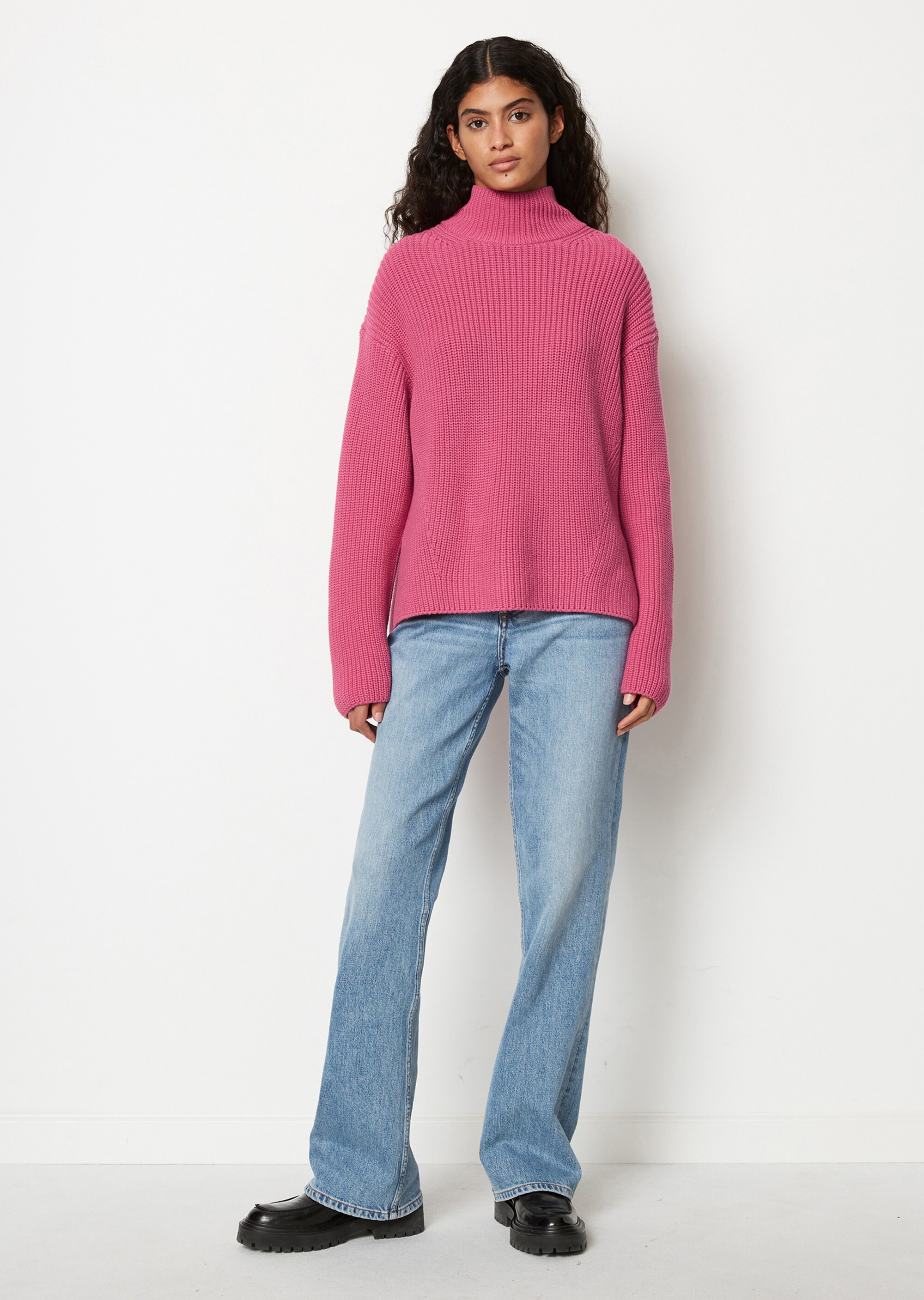 DfC Turtleneck-Strickpullover loose aus Heavy Weight Cotton