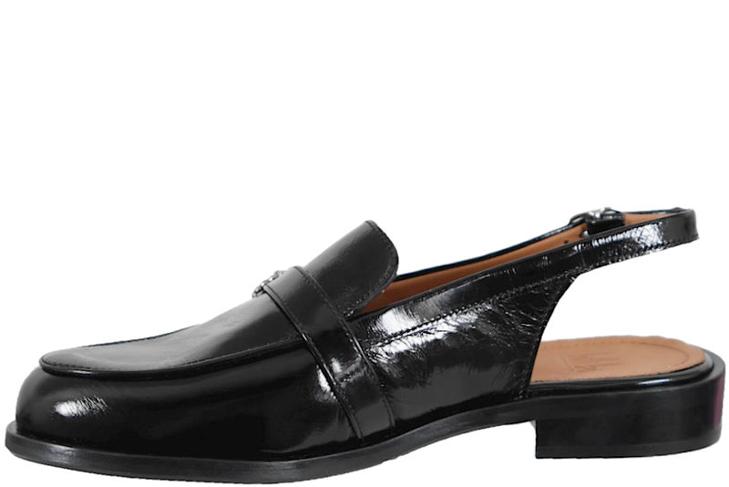 BILLI BI VENICE SLINGBACK I SORT GLAT SKIND