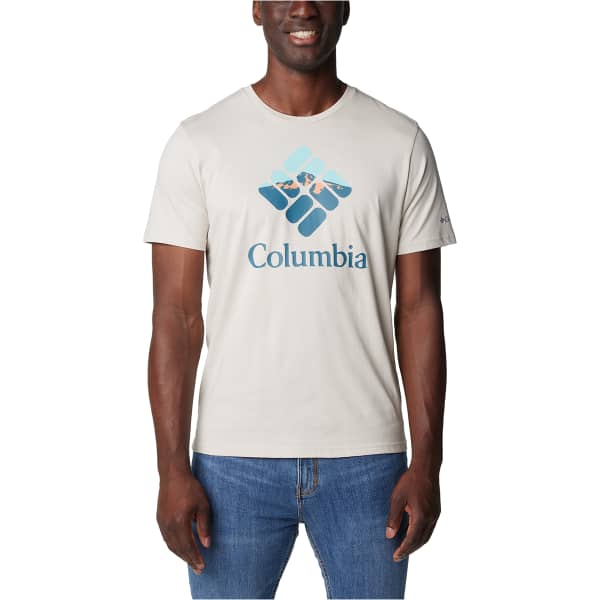 T-shirt COLUMBIA M RAPID RIDGE GRAPHIC TEE DARK STONE/HOOD NIGHTSCAPE