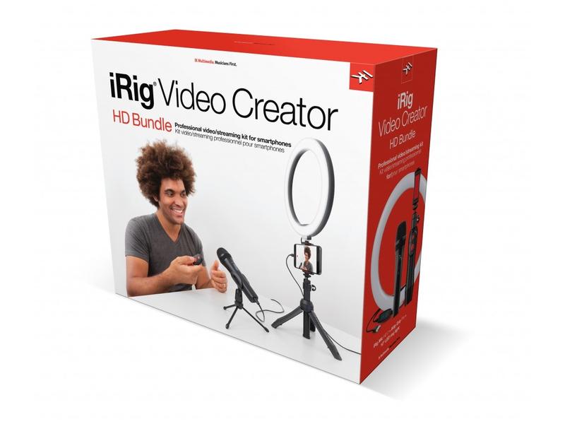 IK Multimedia Kondensatormikrofon iRig Video Creator HD Bun Professionelles Video-Set für das Live-Streaming