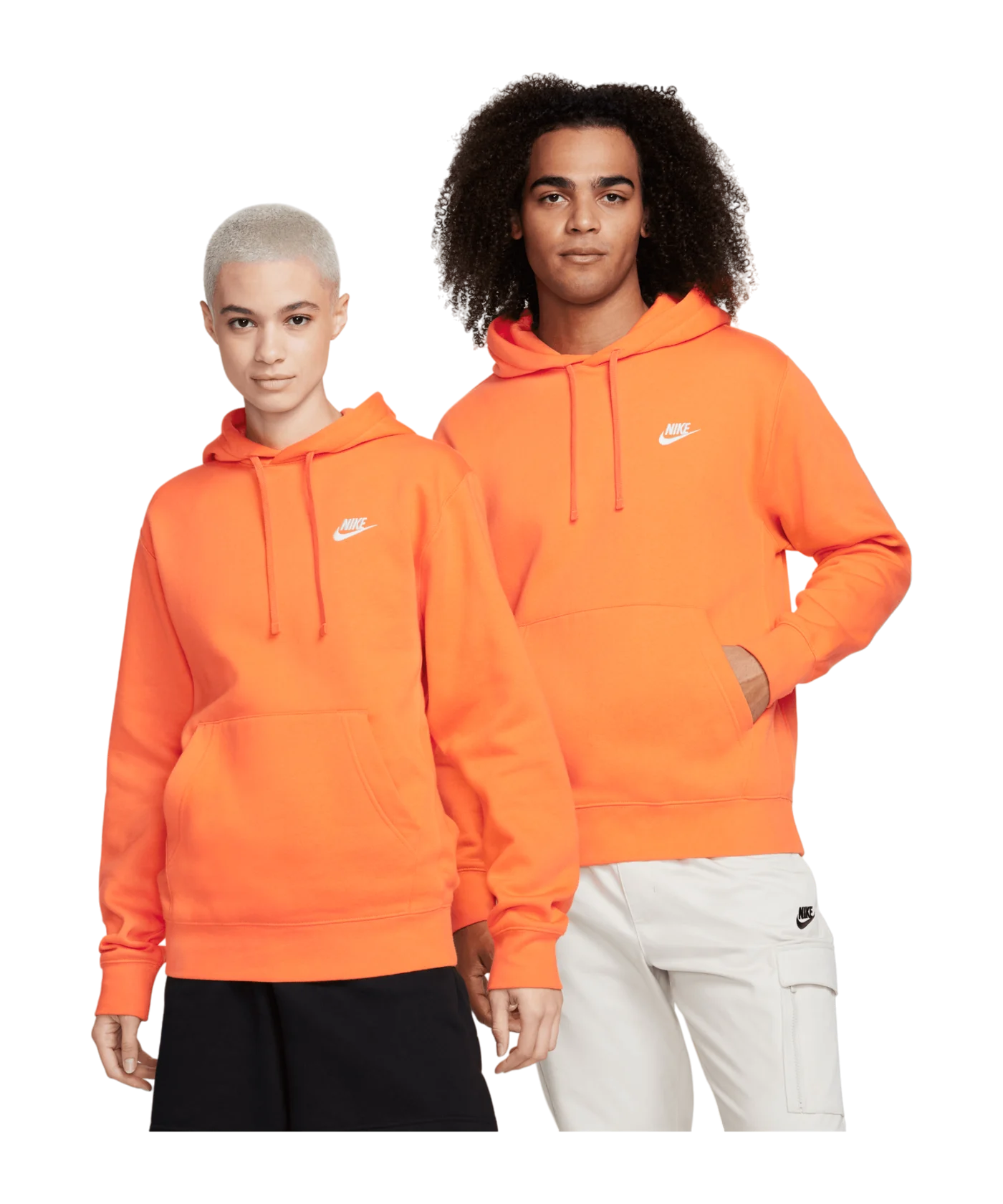 Nike Club Fleece Hoody Orange F885