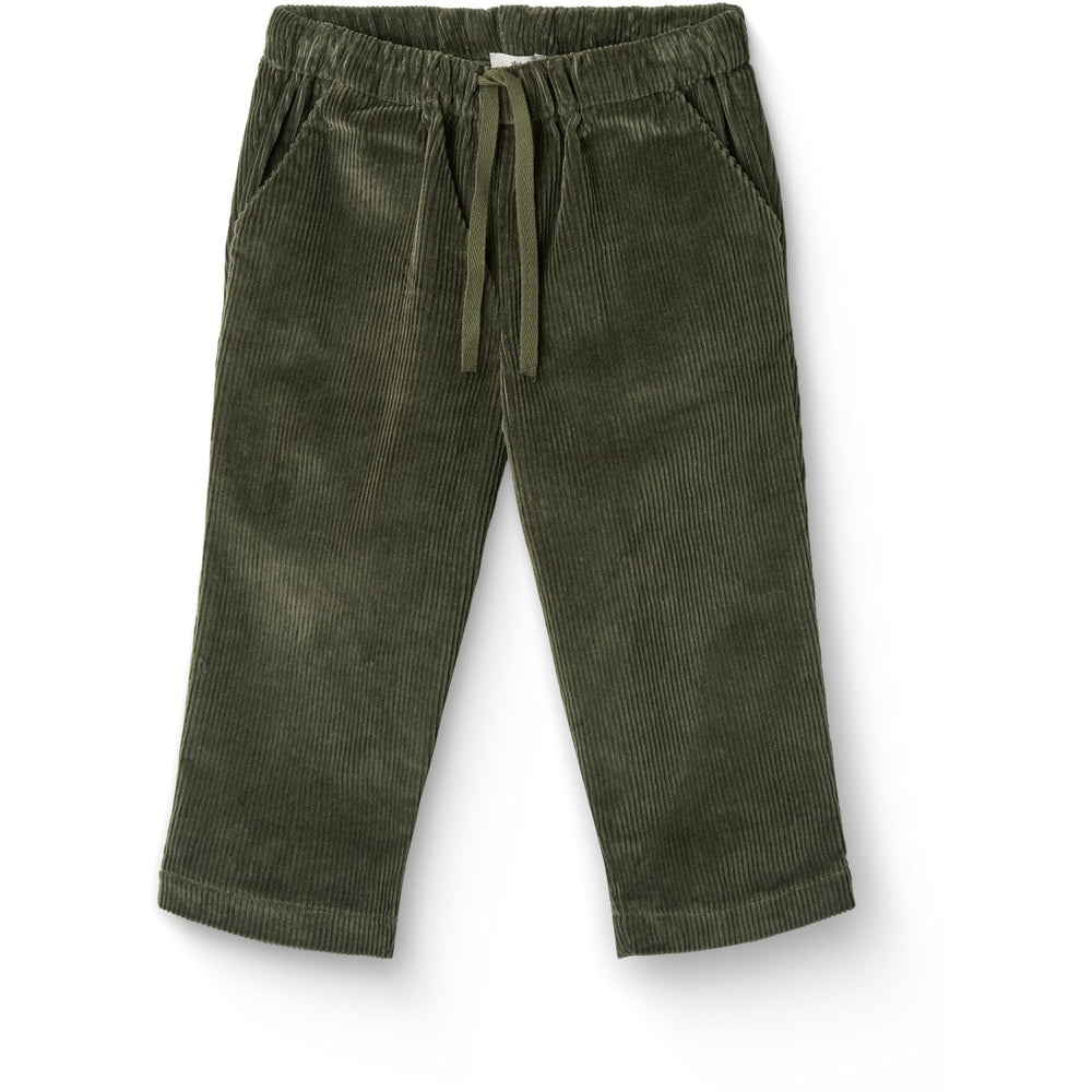 Køb COPENHAGEN COLORS Dk Green Corduroy Pant W. Adj. Waist