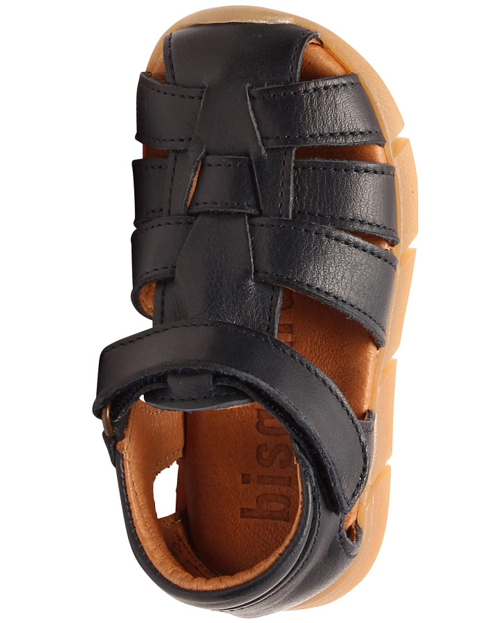 Leder-Sandalen CELIUS mit Zehenschutz in navy