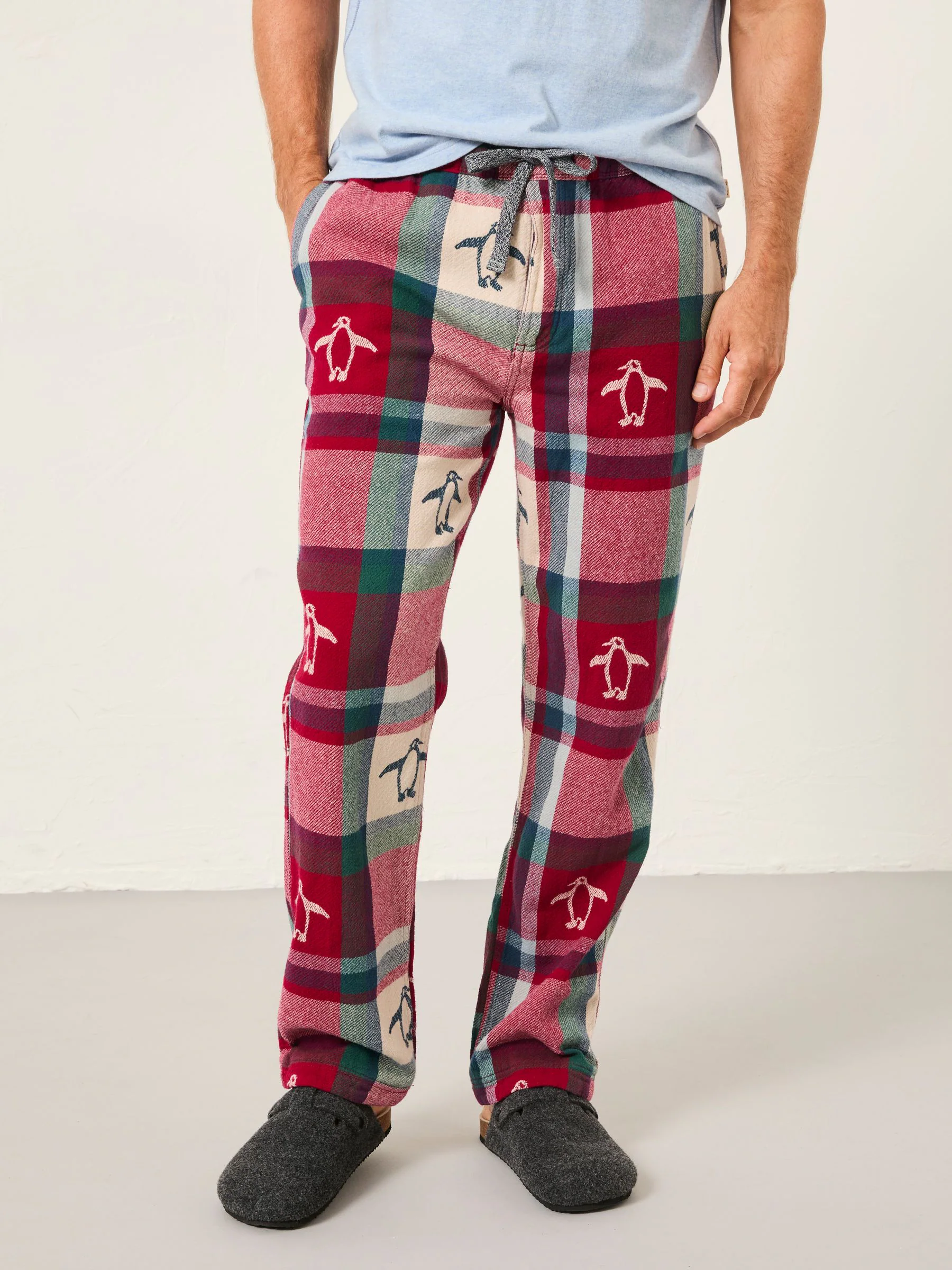 FatFace Penguin Jacquard Pyjama Bottoms