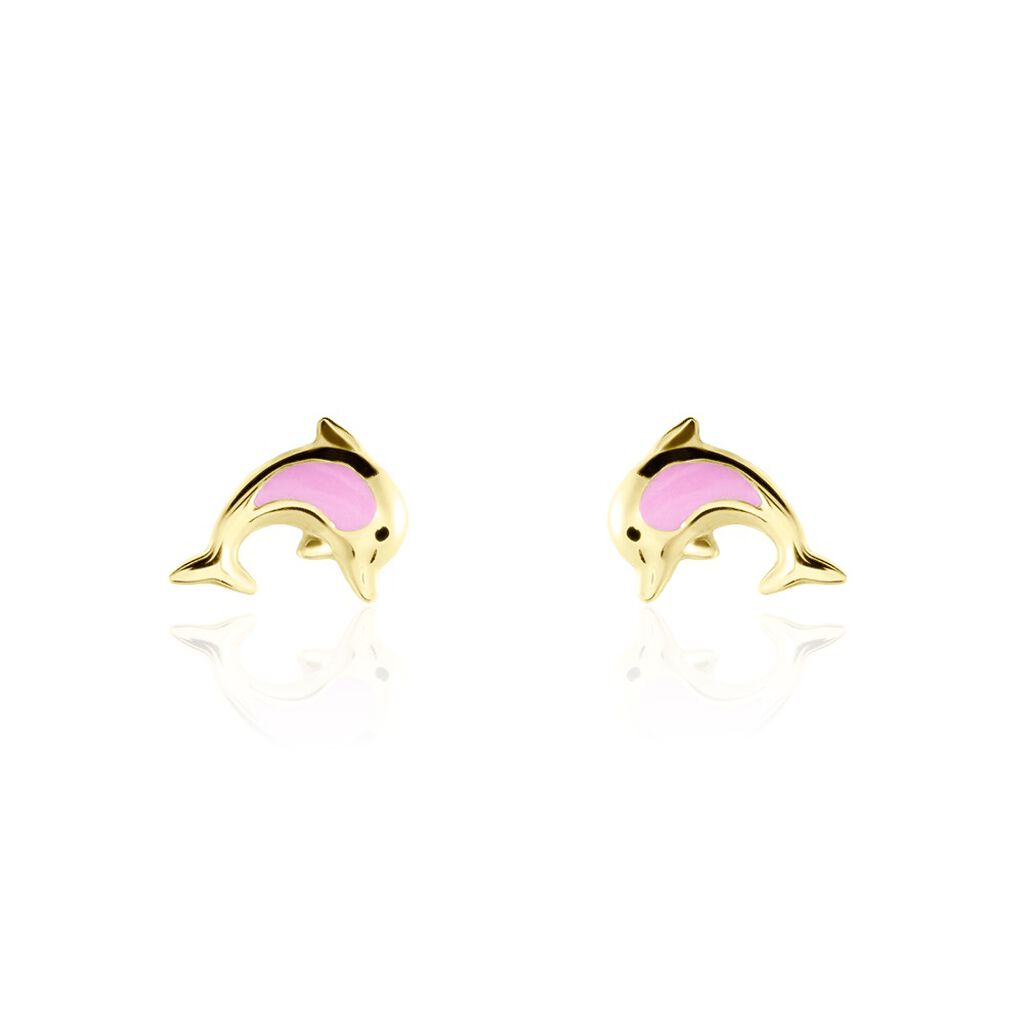 Boucles D'oreilles Puces Or Jaune Mael Smalto