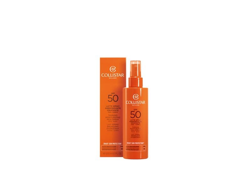 Collistar Sonnencreme Tanning Moisture Spray SPF50 200 ml Leichte Formulierung für gleichmässige Bräune