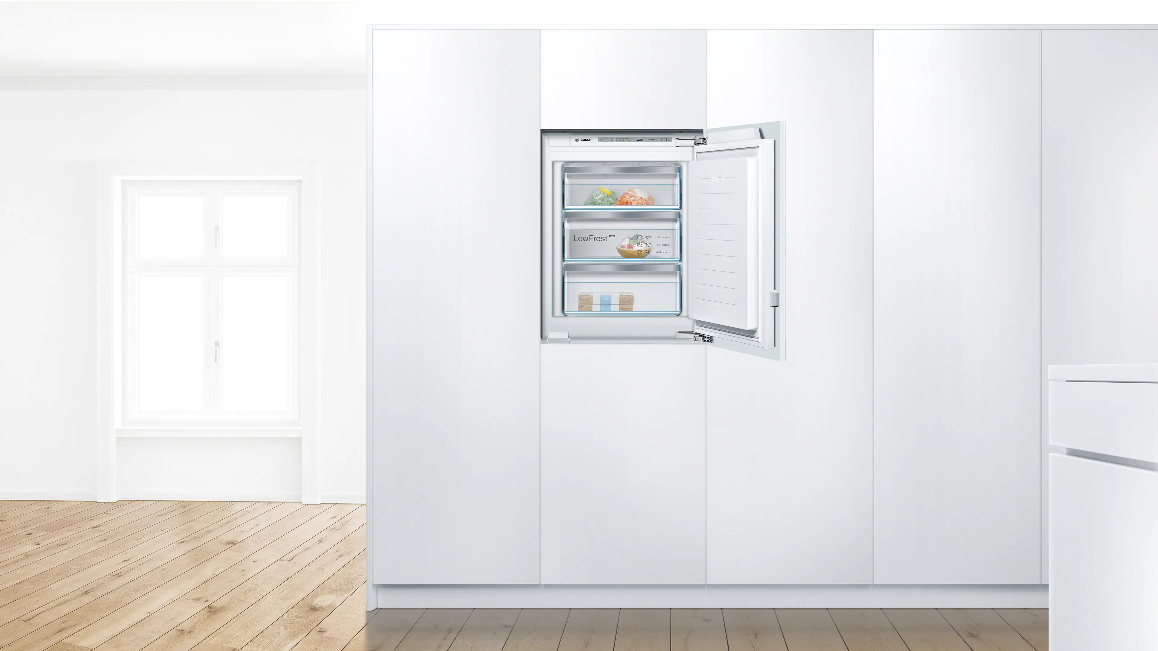 Serie 6 Inbouw vriezer 71.2 x 55.8 cm Vlakscharnier met SoftClose