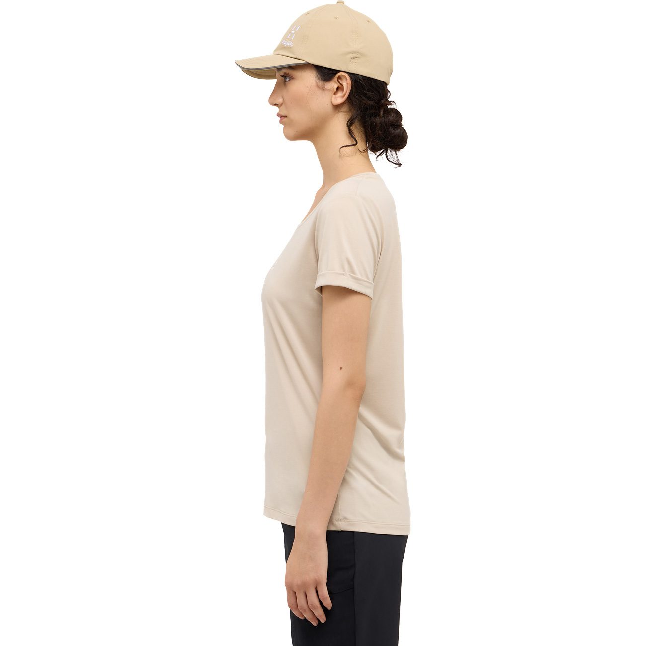 Haglöfs Ridge Hike T-Shirt Damen chalk beige