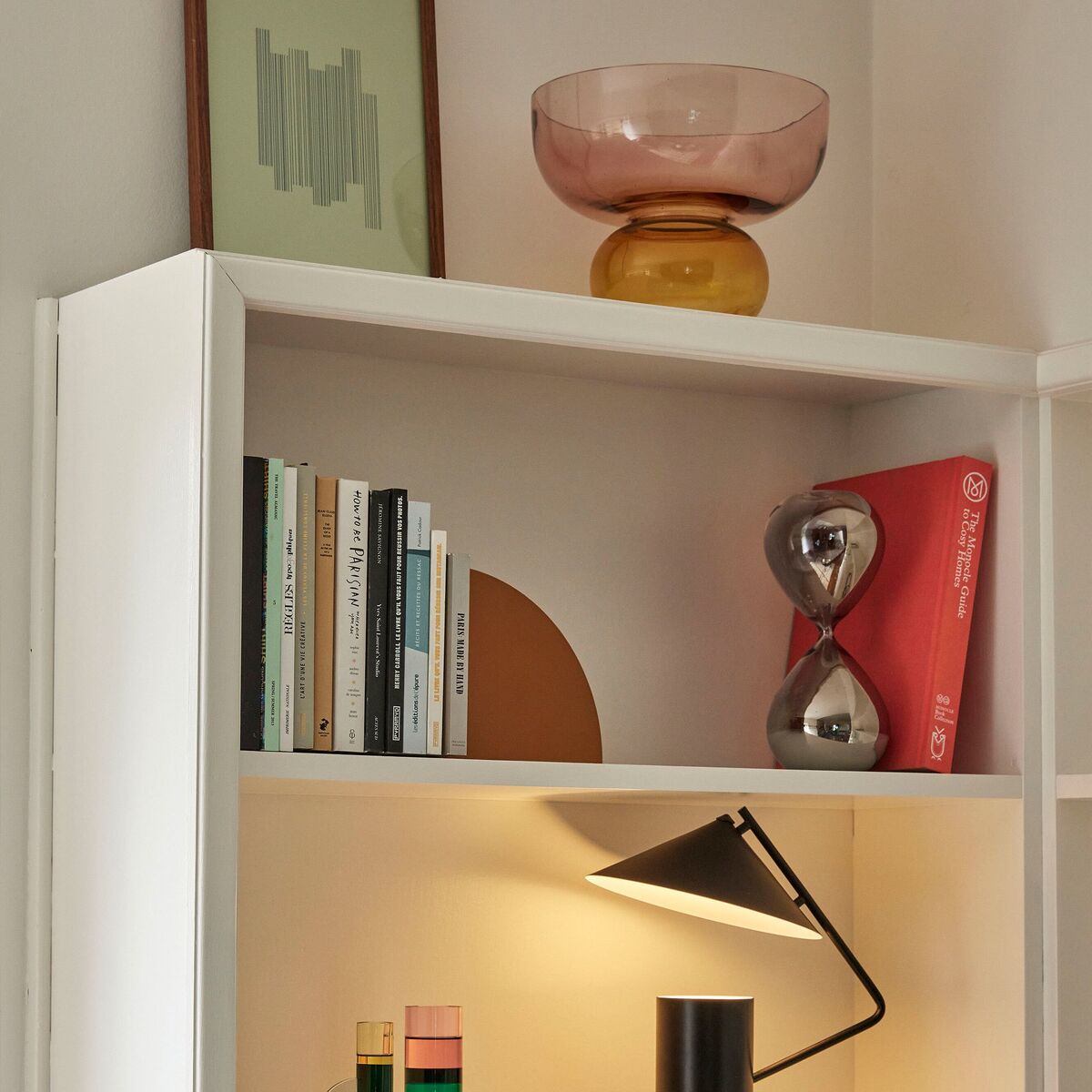 Show vase 25 cm, rav/rosa