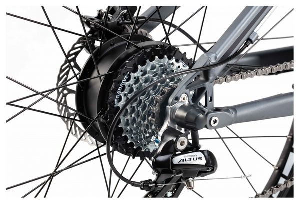 VTT Electrique Tout Suspendu Moma E-MTB 29'' Shimano Altus 8V Gris