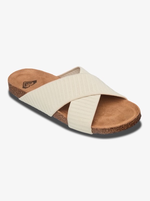 Mannae Crossed Sandales Beige Femme