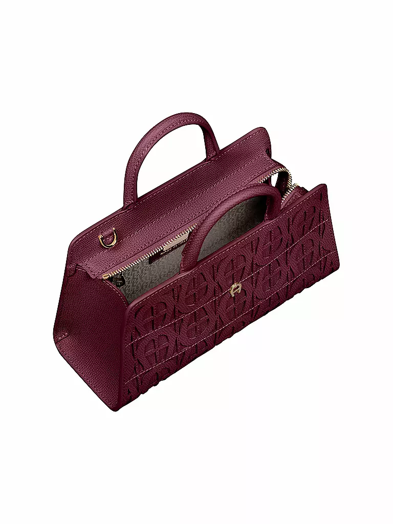 AIGNER Ledertasche - Henkeltasche CYBILL Small dunkelrot
