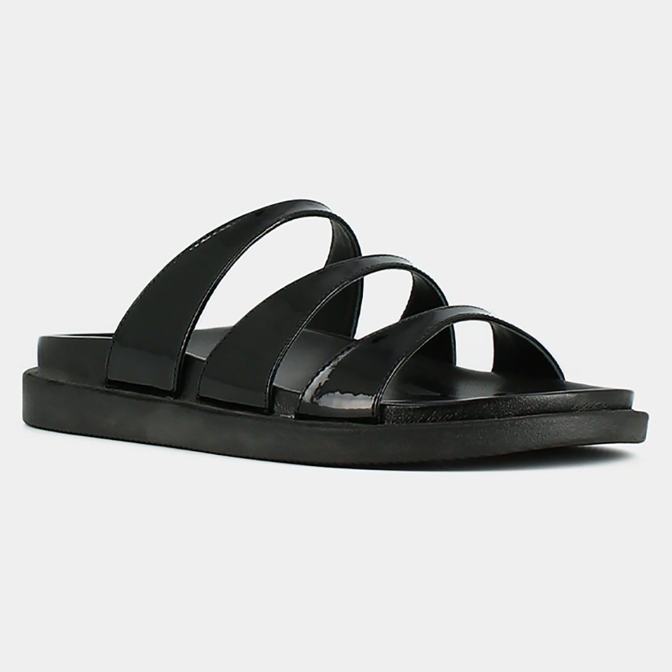 Jonak Mules en Cuir verni Wafi noires