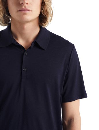 TECH LITE II Herren-Merino-Kurzarm-Poloshirt  midnight navy  XXL
