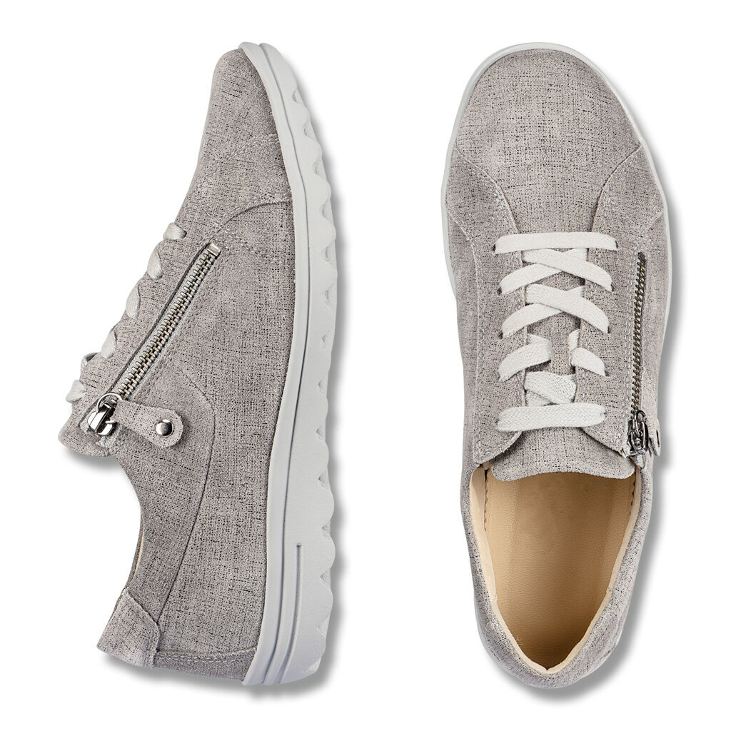 DAMEN - Schnürschuh MAXIMA grau-geprägt