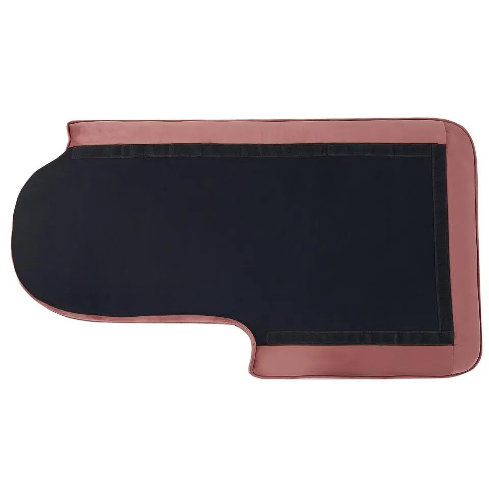ALLIER - Chaise longue - Roze - Linkerzijde - Fluweel