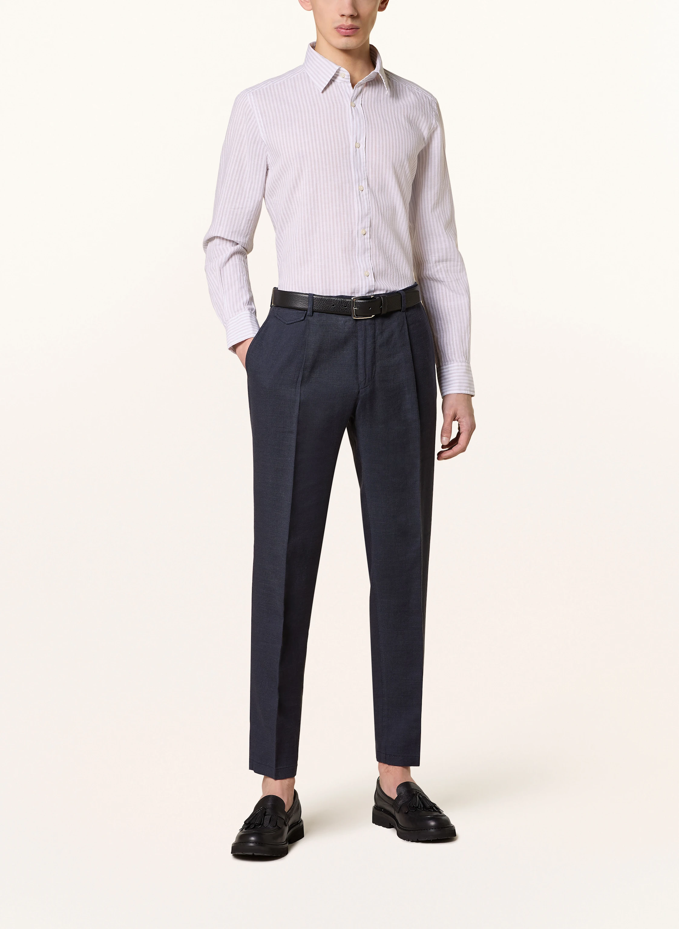 windsor. Hemd Slim Fit mit Leinen