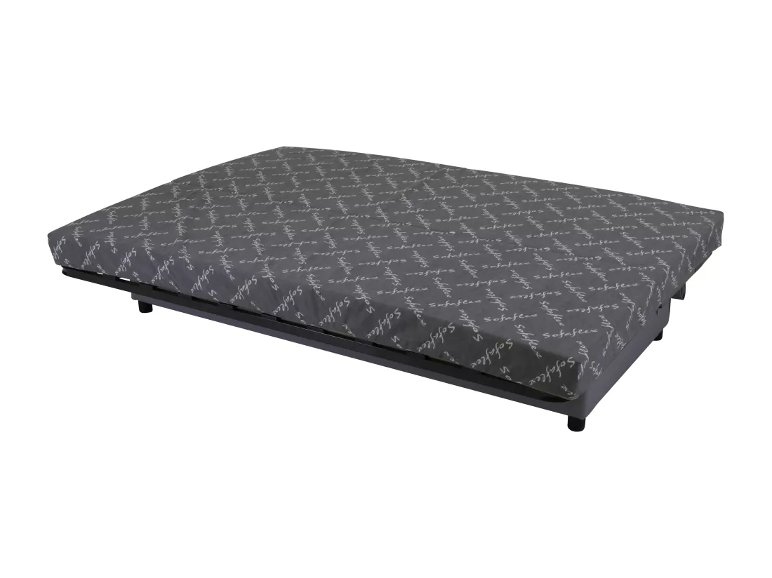 Canapé convertible clic-clac en tissu gris FARWEST III