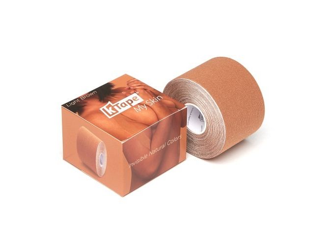 K-Tape My Skin light brown 5 cm x 5 m Atmungsaktives Kinesiology Tape für Muskeln und Gelenke