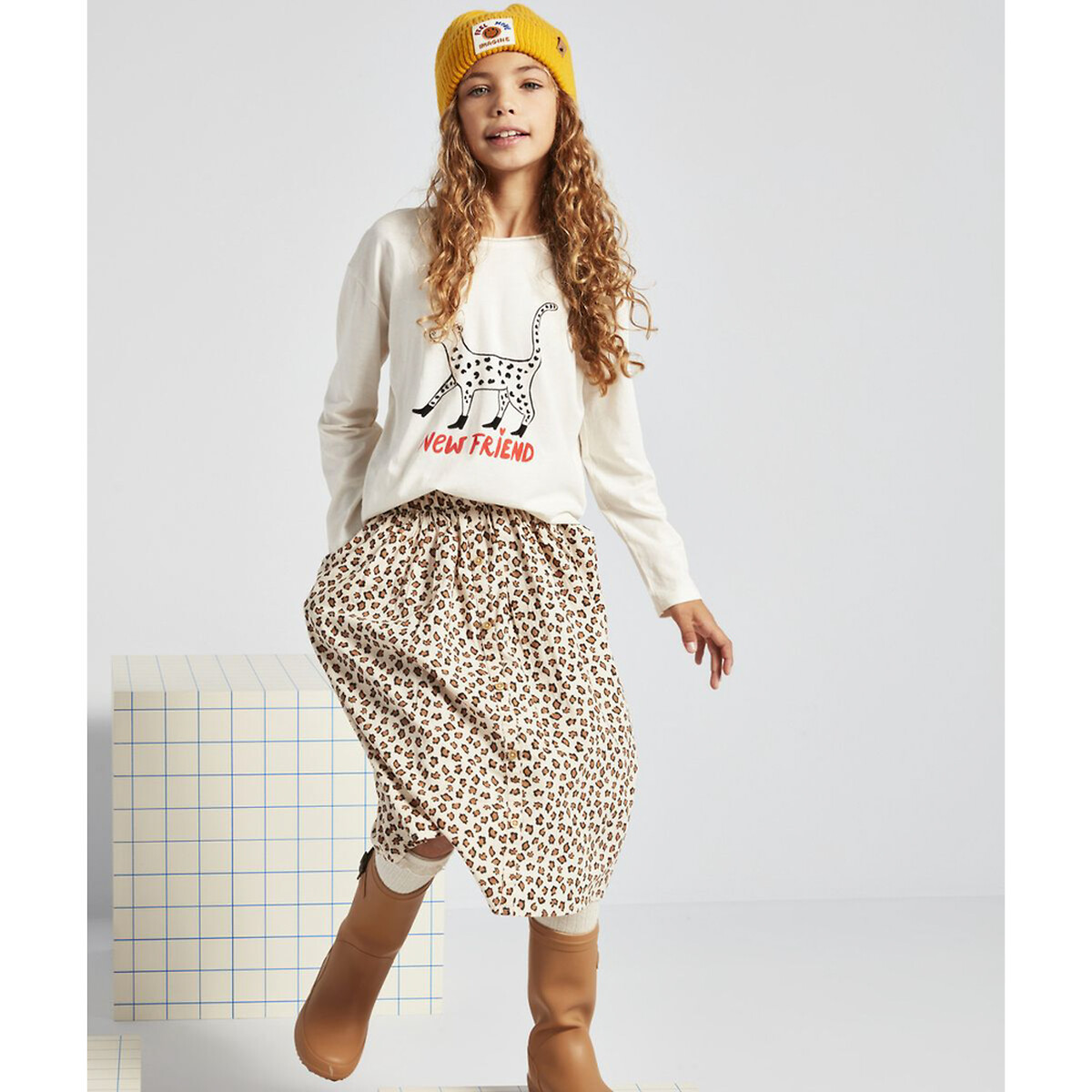TAPE A L'OEIL<br>Vestido longo com estampa de leopardo