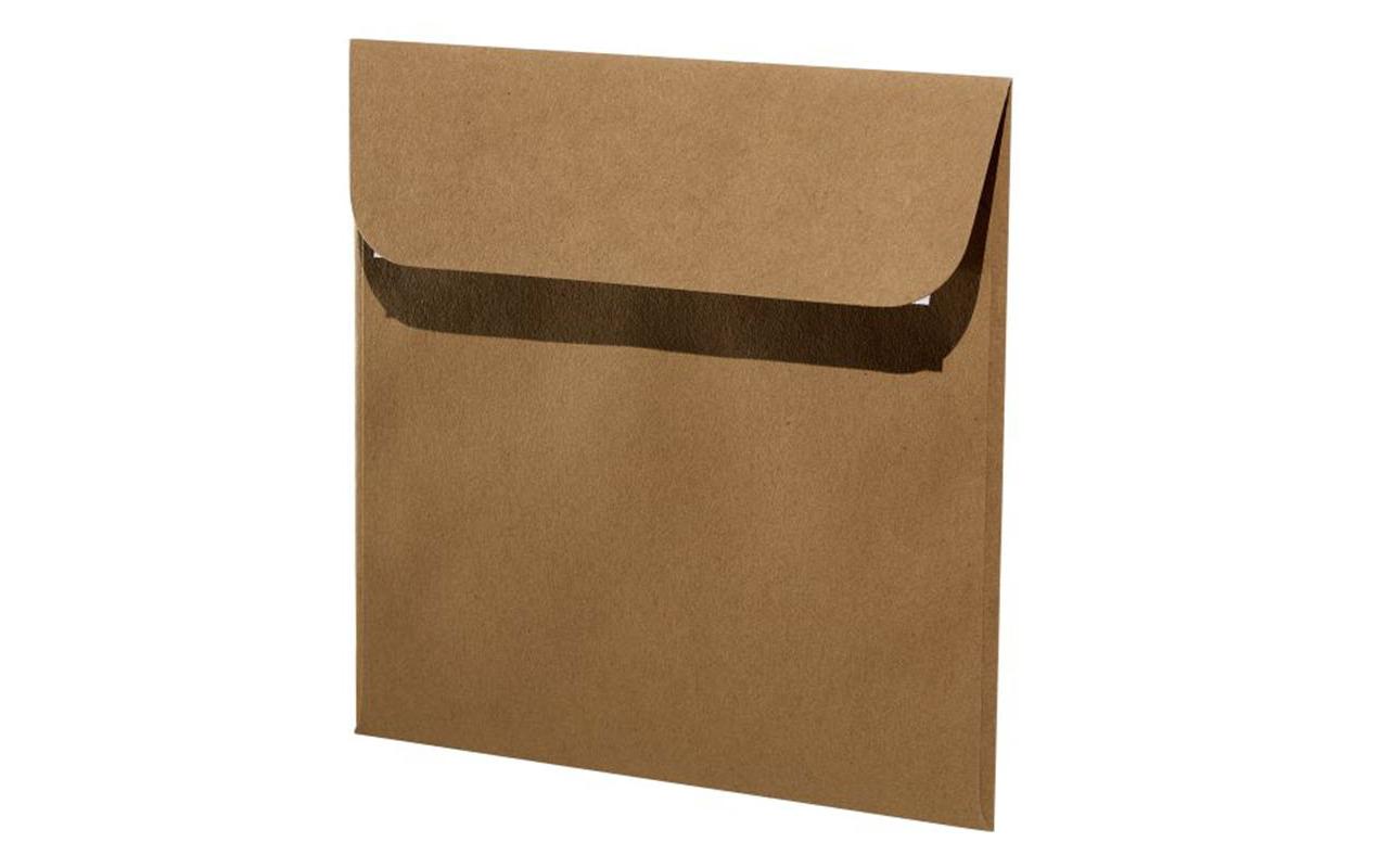 Couvert Green Line 16 x 16 cm, 5 Stück, BraunUmweltfreundlicher Briefumschlag