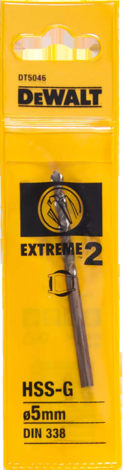 DeWALT DT5046 HSS-G metaalboor EXTREME 2™ - 5 x 86mm