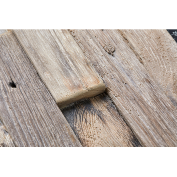 Teak wandbekleding gun smoked (ca. 0,5 m²)