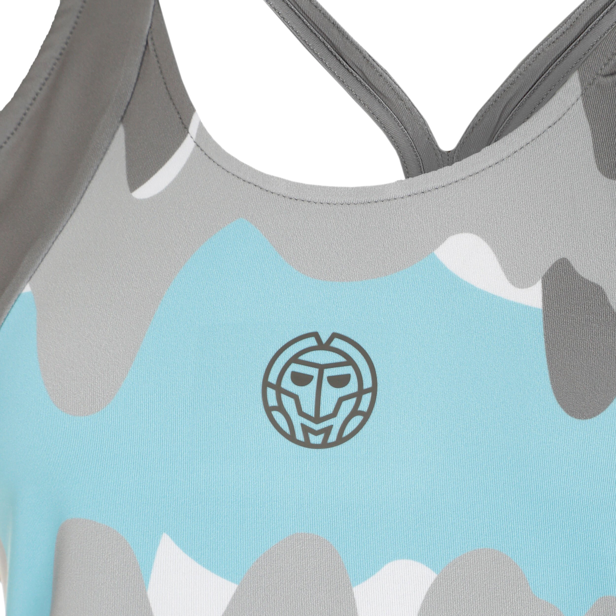 BIDI BADU Good Vibes Débardeur Tank Top Femmes - Gris , Bleu