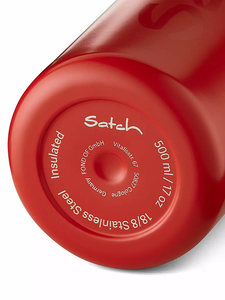 SATCH Trinkflasche 0,5L Red rot