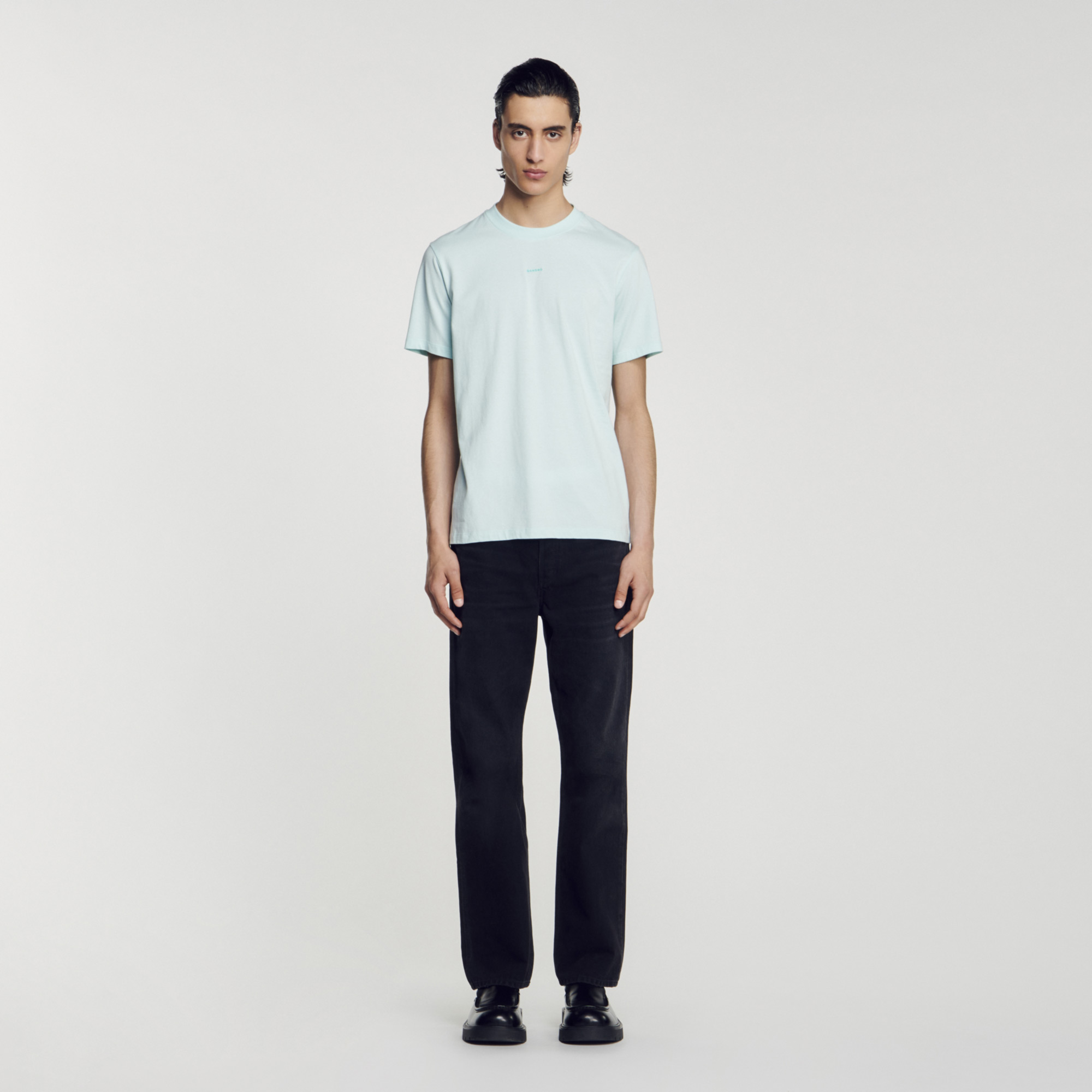 T-shirt brode Sandro en coton biologique