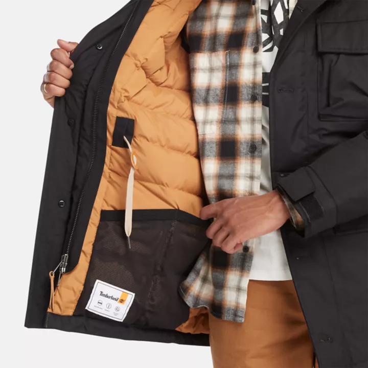 Parka impermeável Wilmington Expedition para homem, na cor preta.