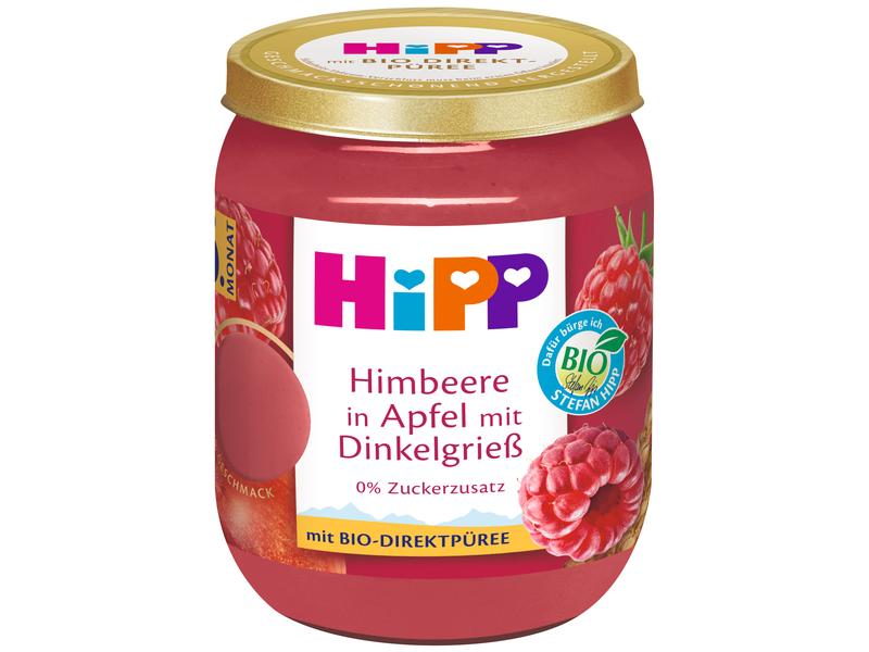 HIPP Früchte Bio Himbeere in Apfel mit Dinkelgriess 160 g Himbeere in Apfel mit Dinkelgriess