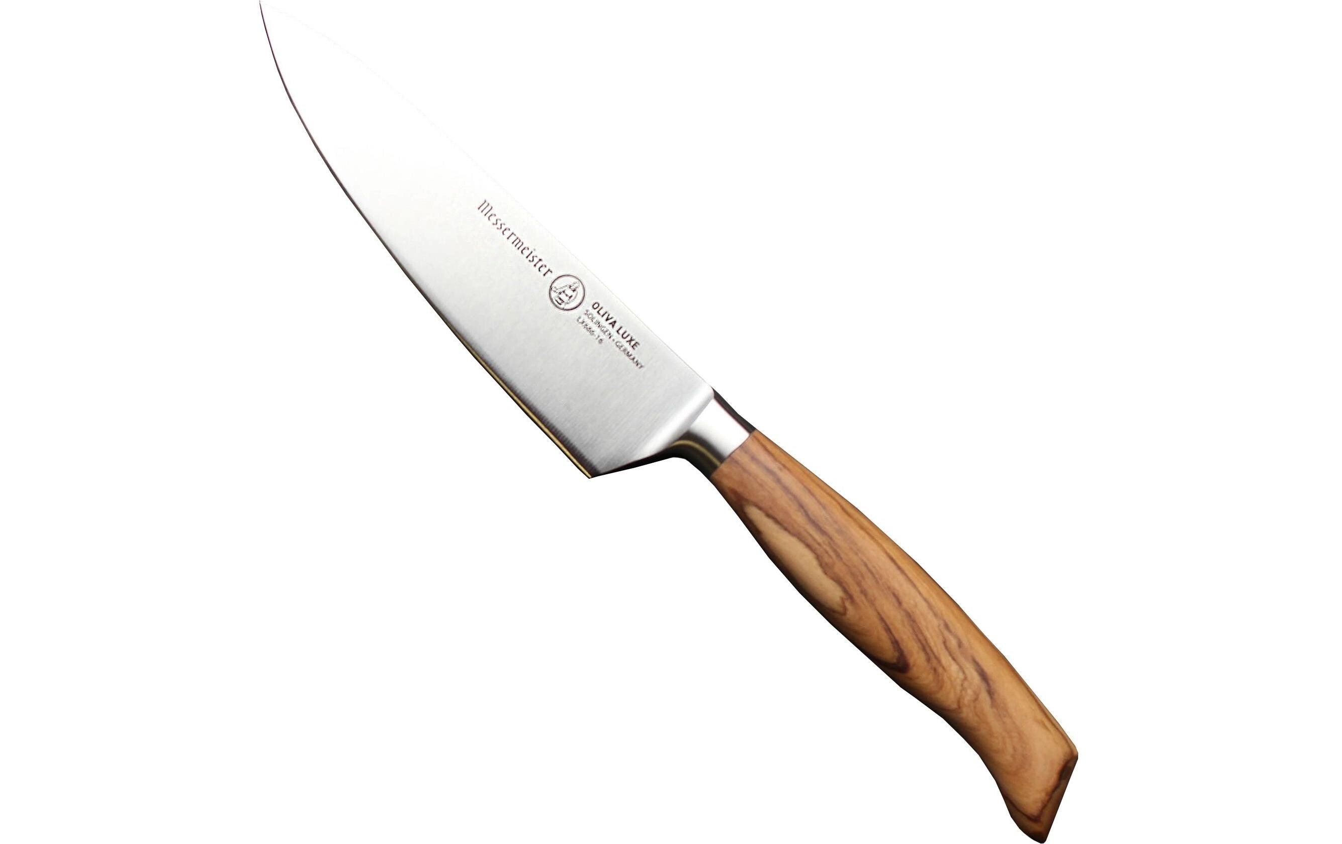 Kochmesser Oliva Luxe 16.5 cm, Nature/Silber<br>Messer zum Kochen