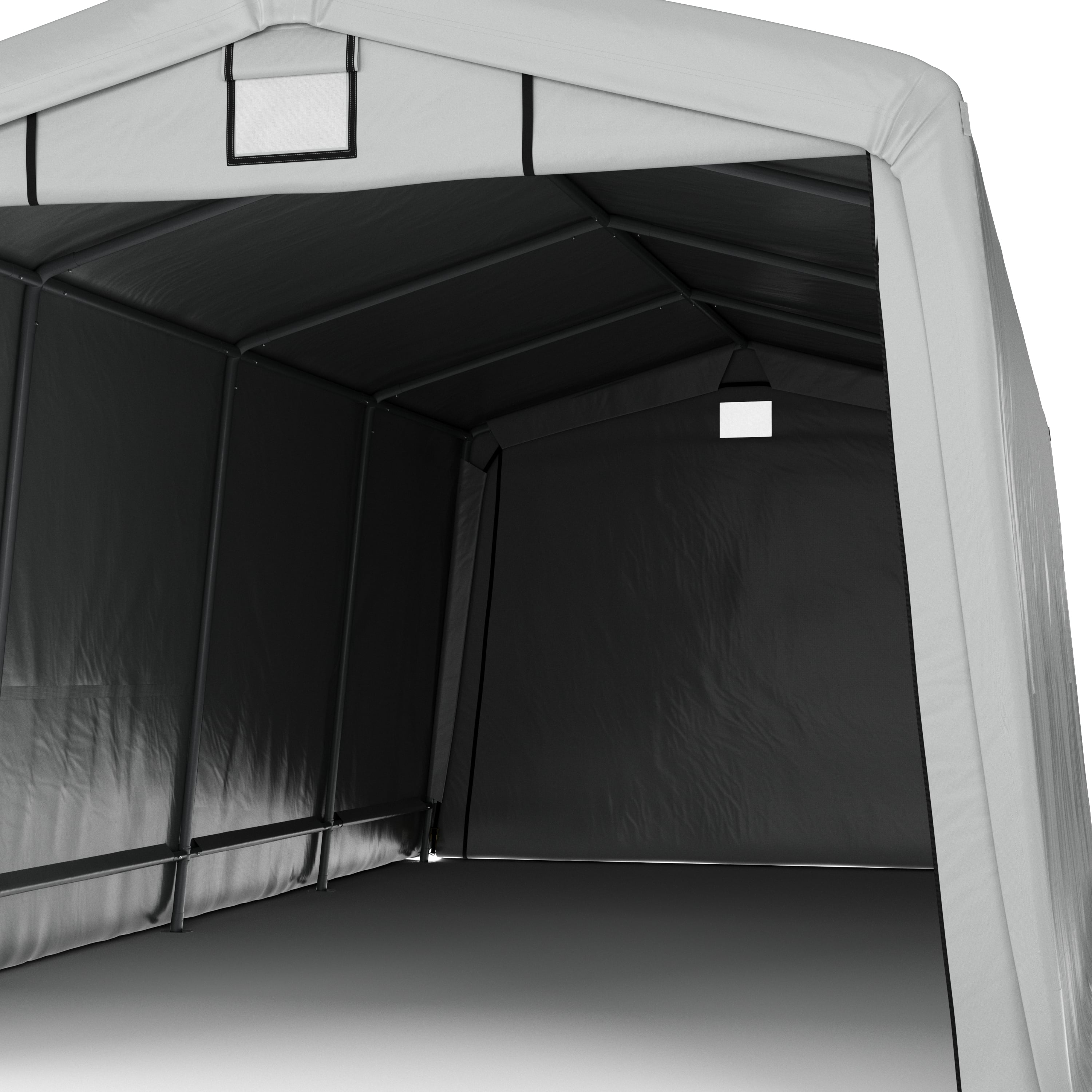 Zeltgarage Carport 6.2 x 3.3 m grau