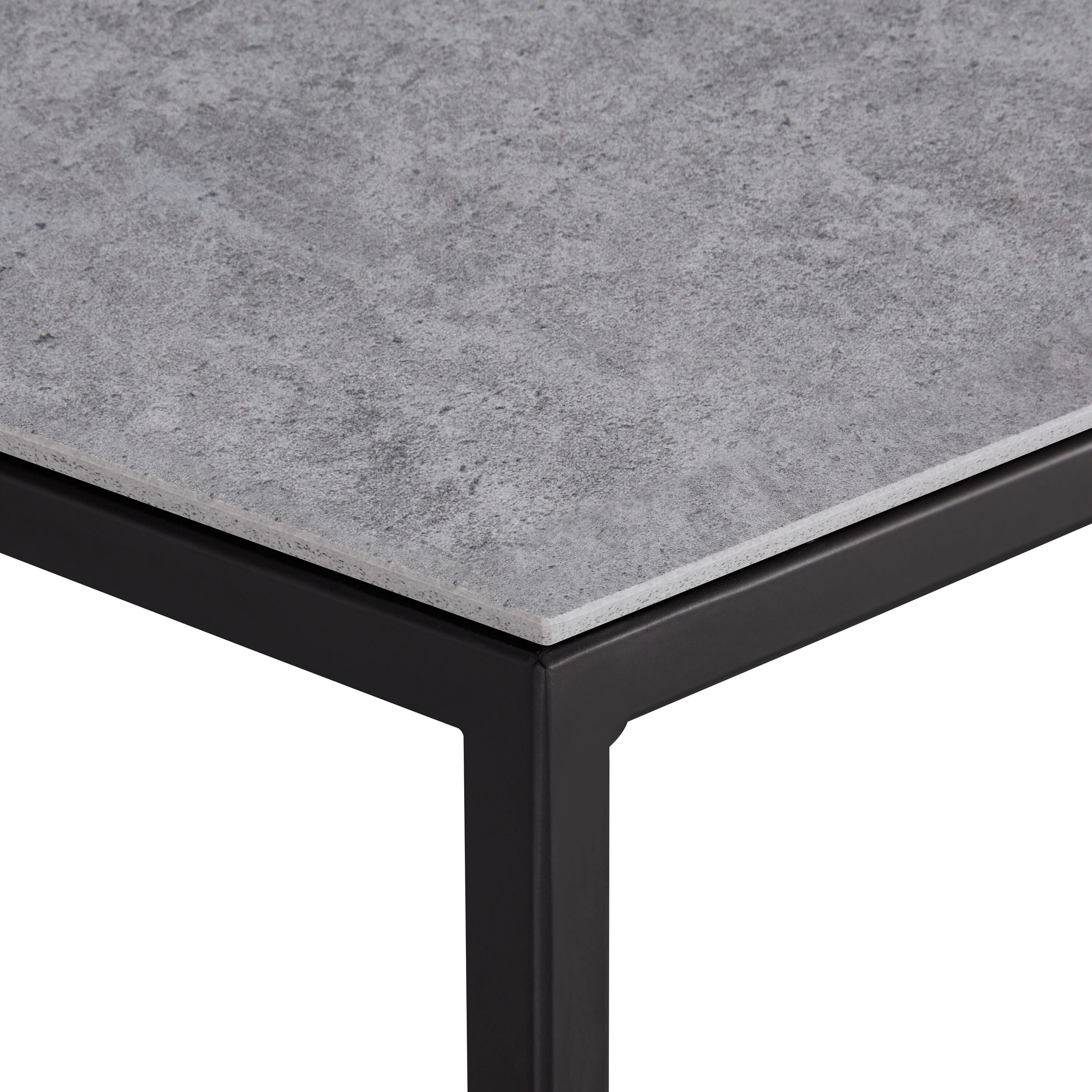 AVEA Salontisch - Kreta / schwarz / B: 120.0 cm x T: 70.0 cm x H: 43.8 cm