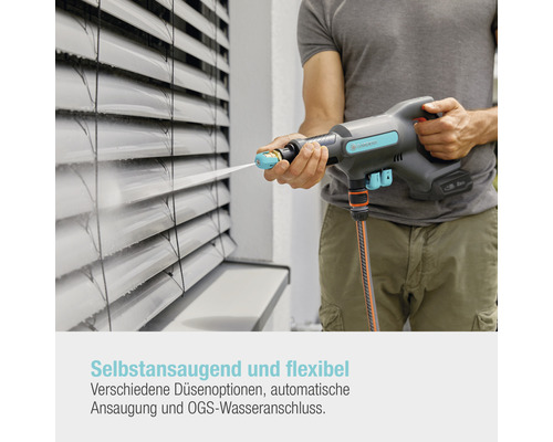 GARDENA Aqua Clean accu hogedrukreiniger inclusief accu en lader