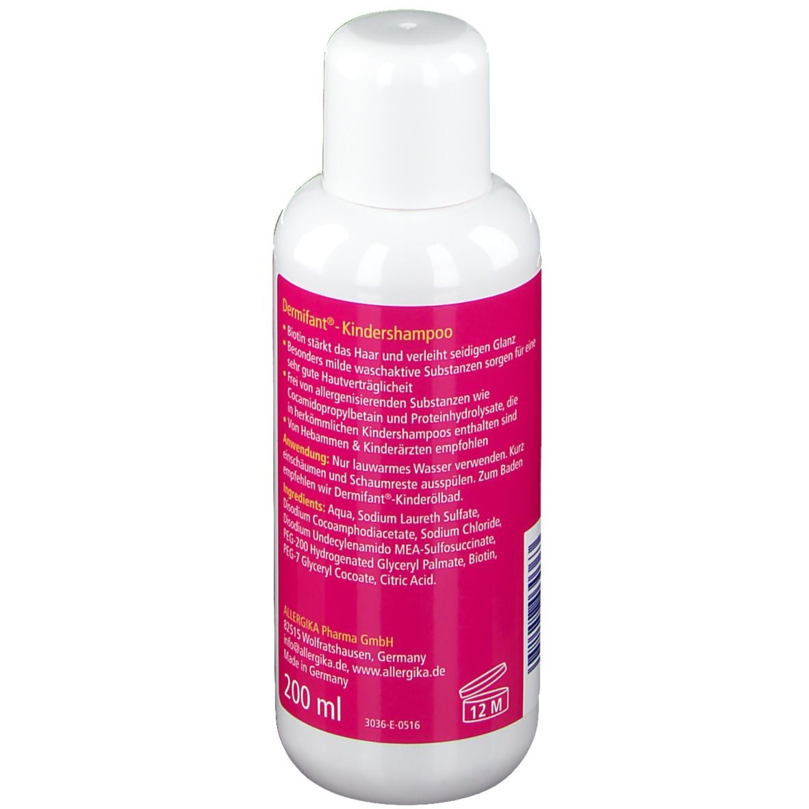 Dermifant® Kindershampoo - Milde, tägliche Reinigung bei Neurodermitis, Juckreiz und trockener, schuppiger Haut