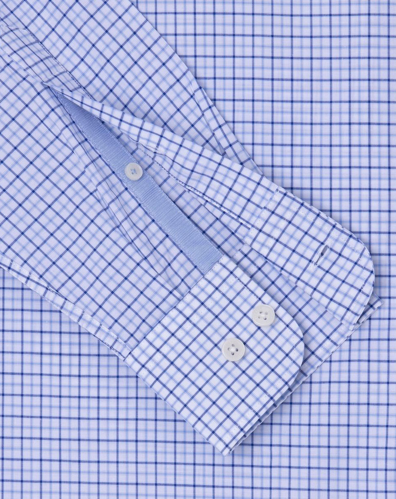 Hackett London Chemise Regular Fit vichy tricolore bleue