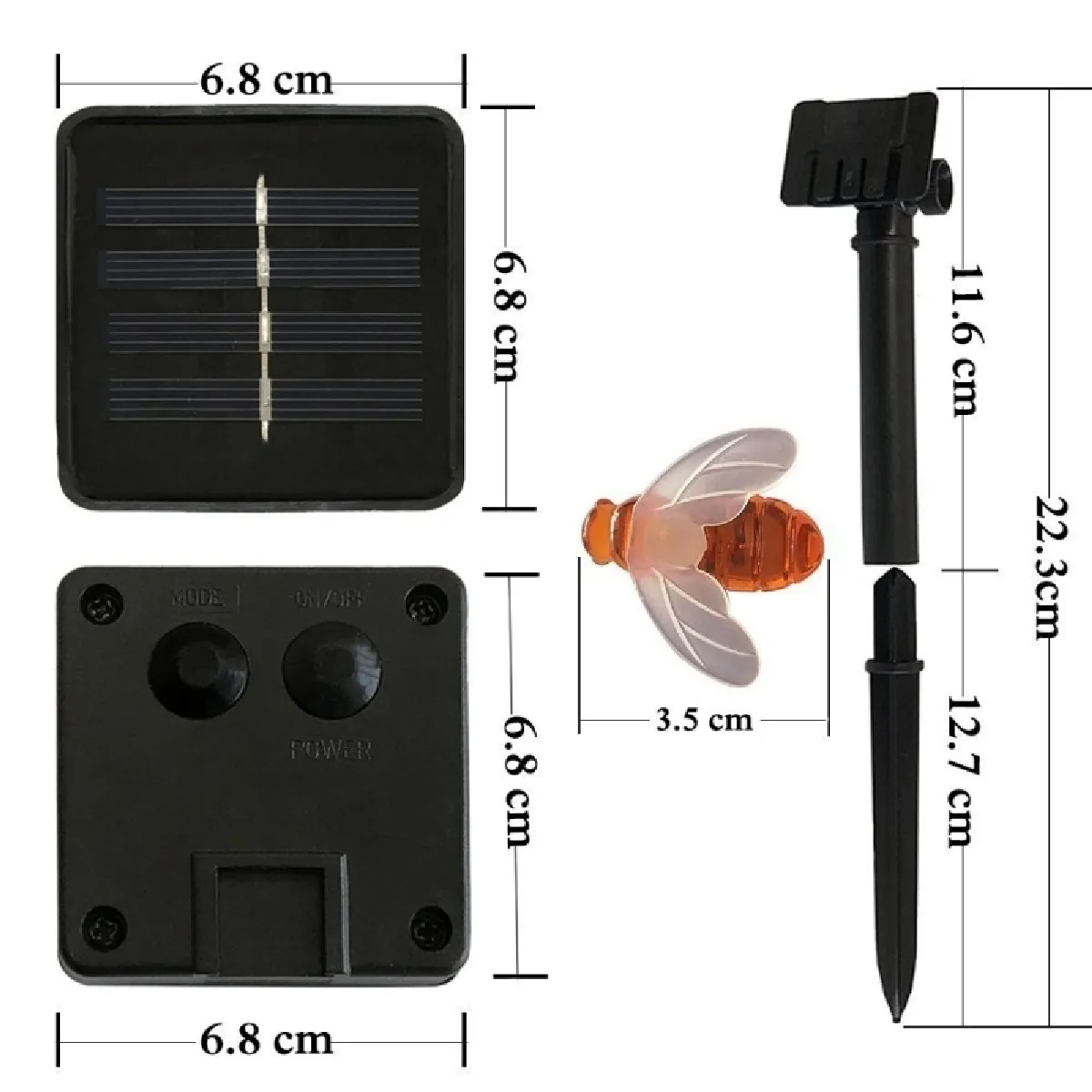 Wewoo LED Lampes Féeriques Solaire - Blanc chaud