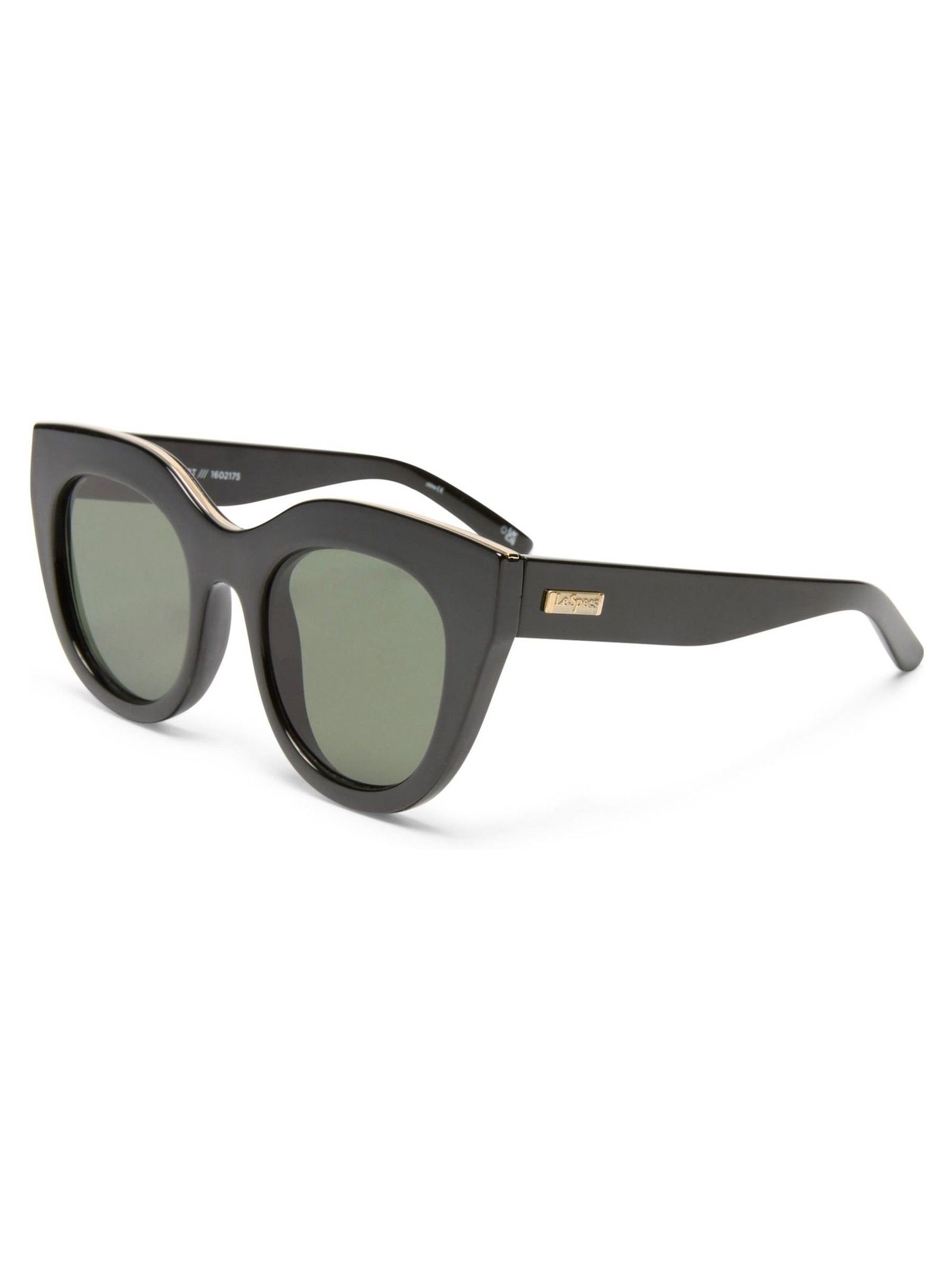 Zwart - Le Specs Air Heart Sunglasses