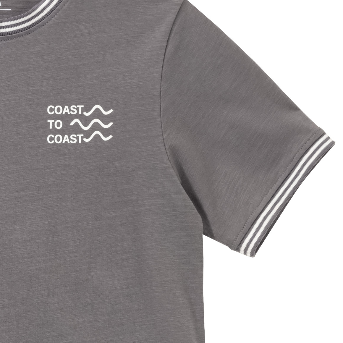 Yigga Jungen T-Shirt aus Flammgarn grau